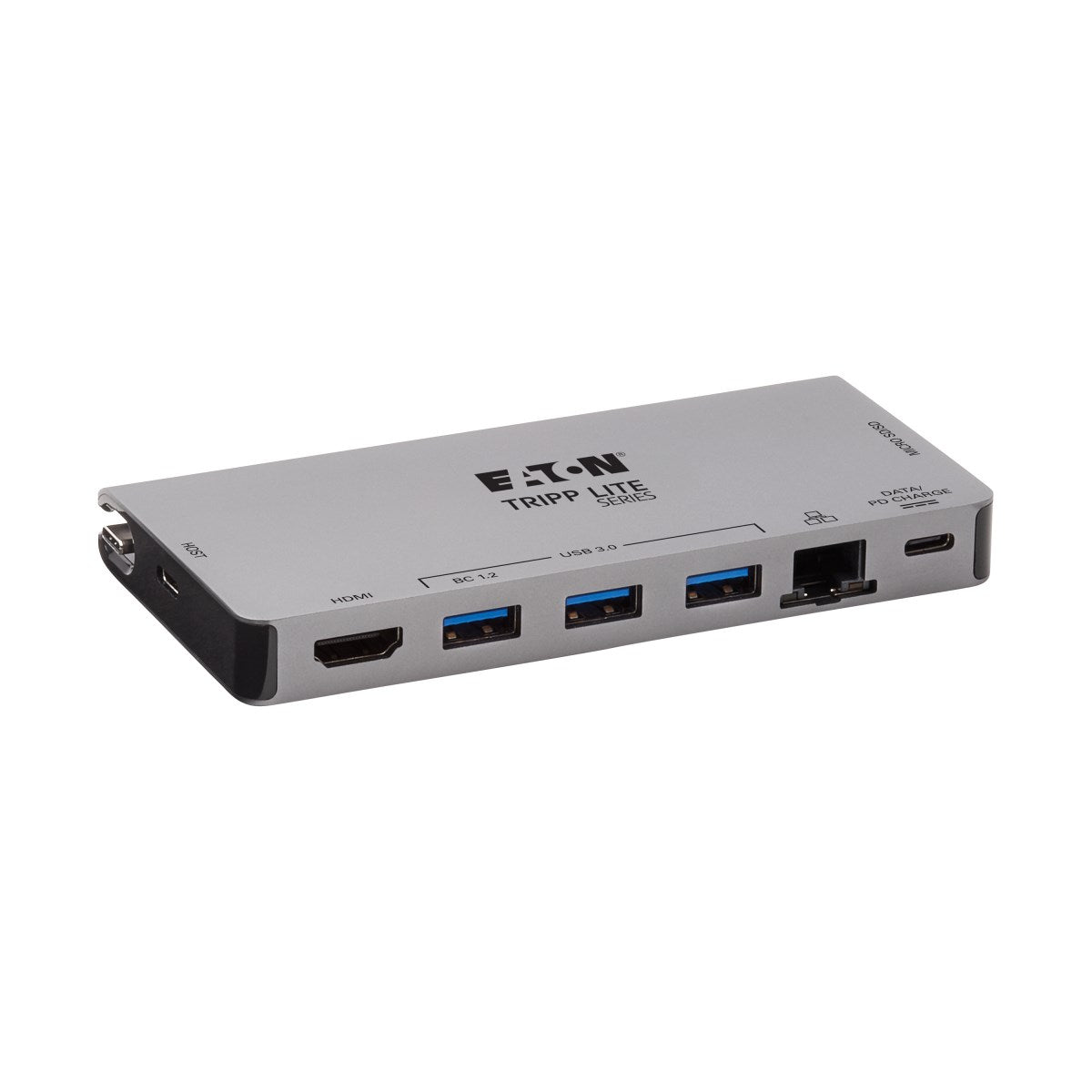 Tripp Lite U442-DOCK5D-GY Dockingstation – USB-C, 1× HDMI, 3× USB-A, 1× USB-C, 100 W PD, GbE, SD/microSD