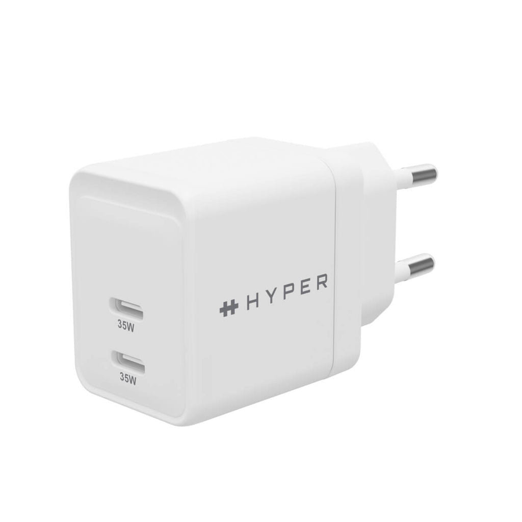 HYPER HJG35EU USB-Wandladegerät 35 W – USB-C×2, PPS, GaN