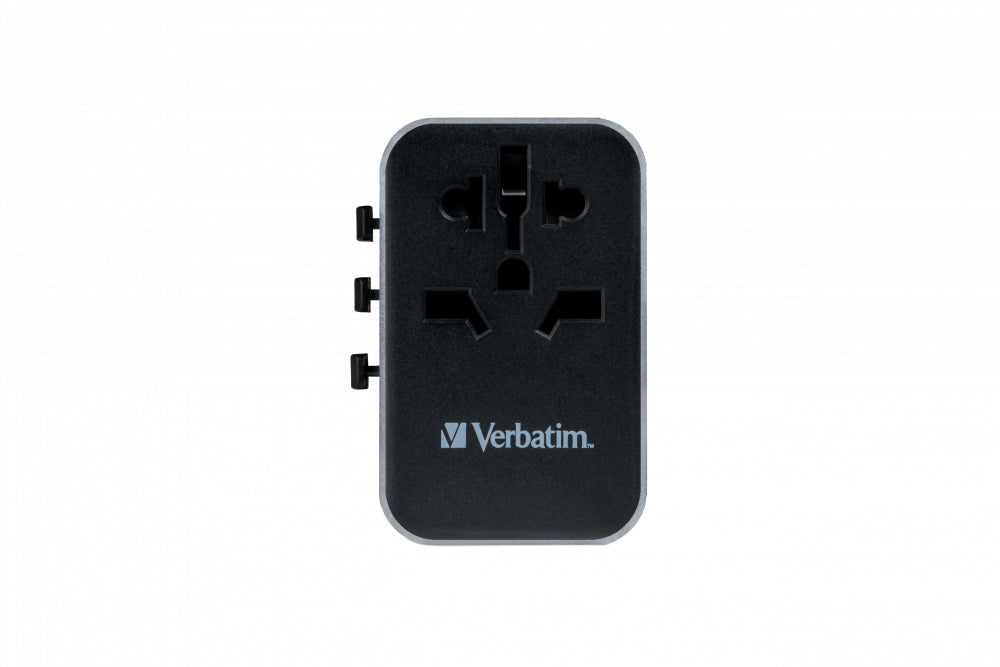 Verbatim UTA-04 Reiseadapter USB-Ladegerät 61 W – USB-C×2, USB-A×3 – PD, QC