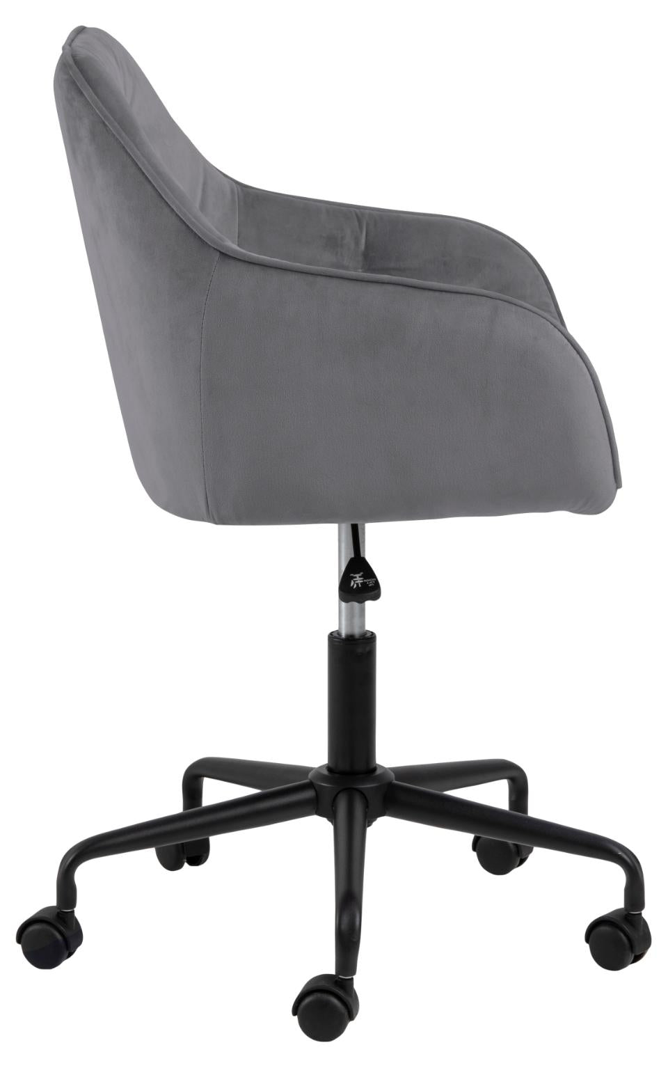 Actona AC Design Bürostuhl Brooke – dunkelgrau, Metallgestell