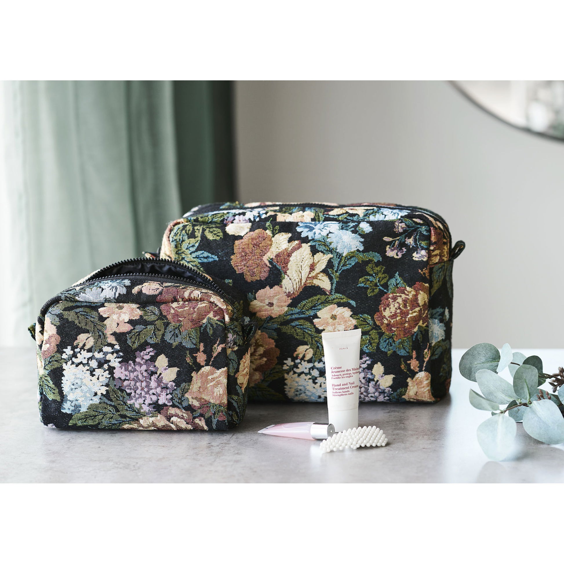 House Nordic Kosmetiktasche – Reissverschluss – 2,5 l – Mehrfarbig – Polyester – Zoe – 2-teilig