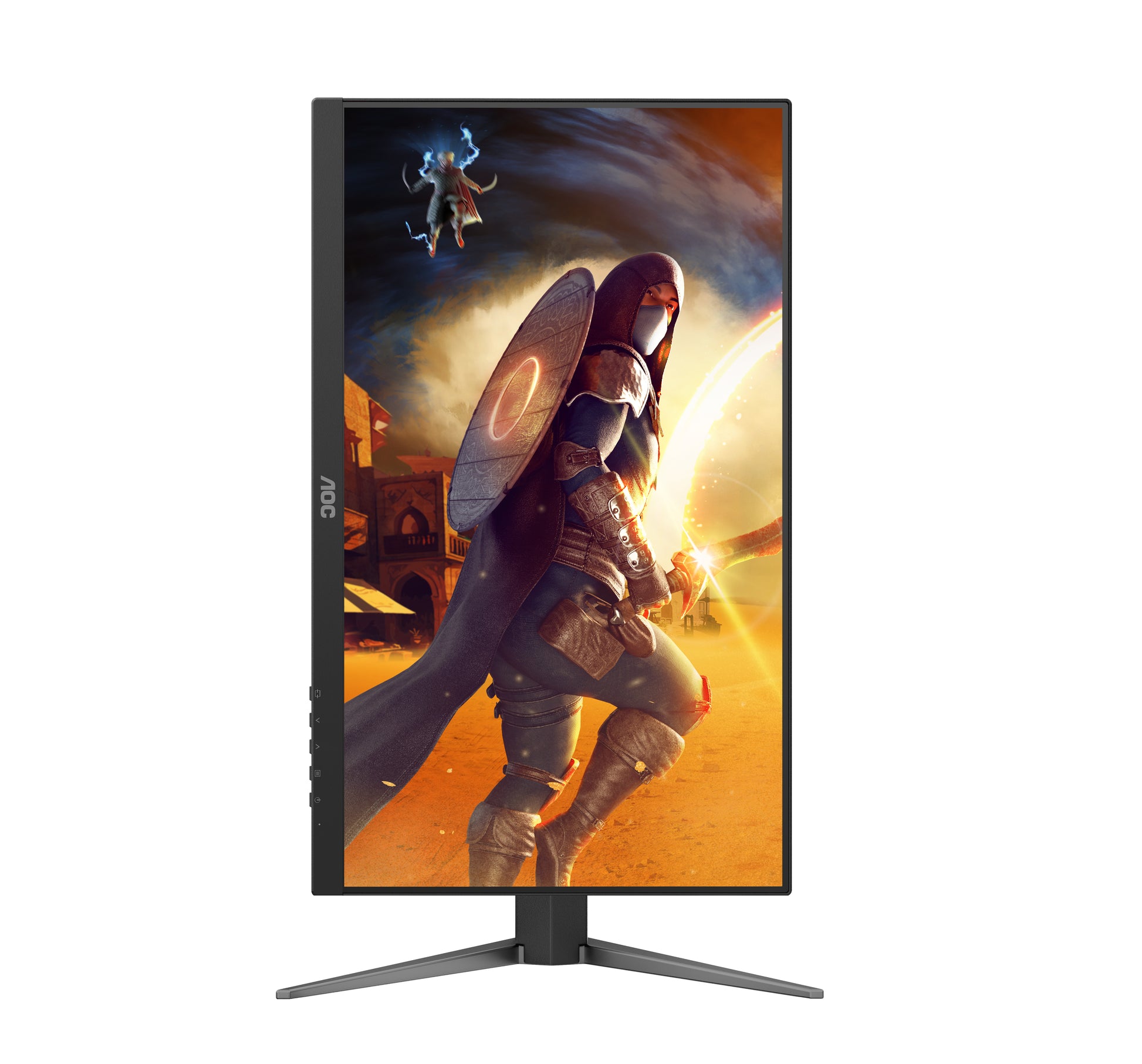 AOC 24G4HA – Monitor, 23,8", IPS, 200 Hz, Adaptive Sync, Lautsprecher, Höhenverstellbar, Rot