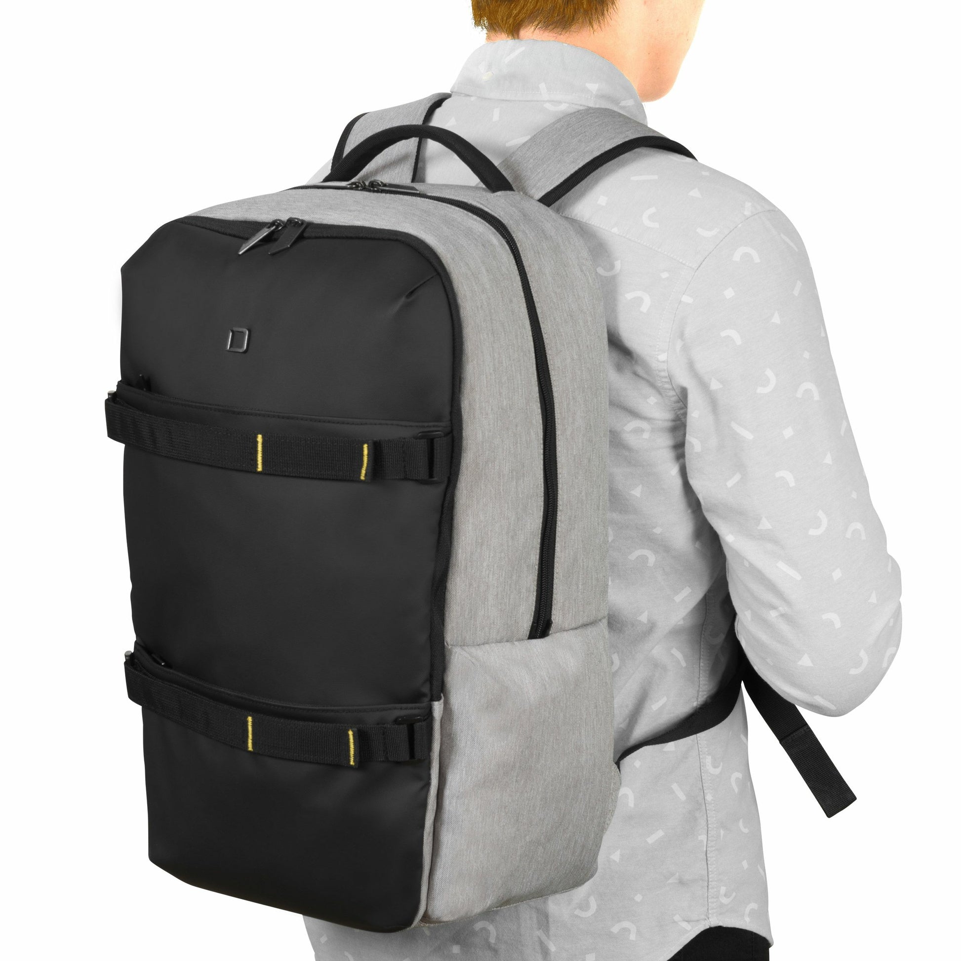 DICOTA Notebook-Rucksack bis 15,6" – HDF-geschütztes Notebook-Fach, Regenhülle – Grau