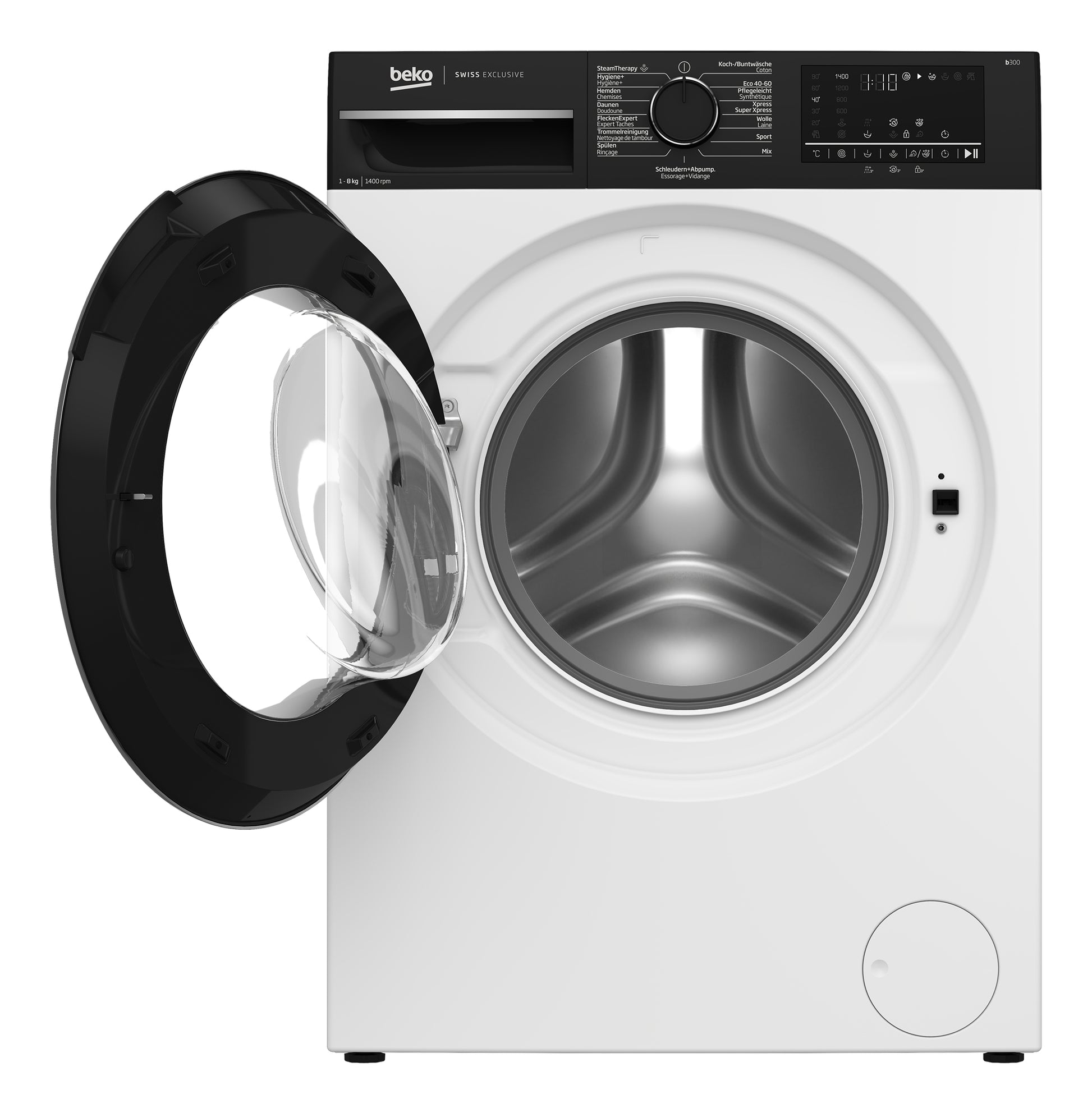Beko Waschmaschine WM350 – 9 kg, 1400 U/min, Invertermotor, Energieklasse A – weiss