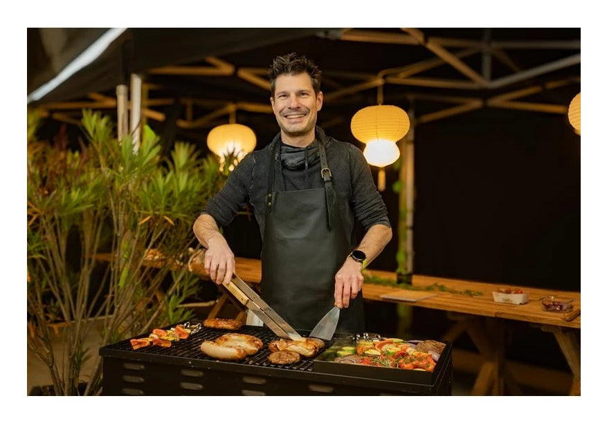 Blaser + Trösch Gastrogrill Companion Pro – 90 × 48 cm Grillfläche, 4 Brenner, 14,04 kW – Schwarz/Silber