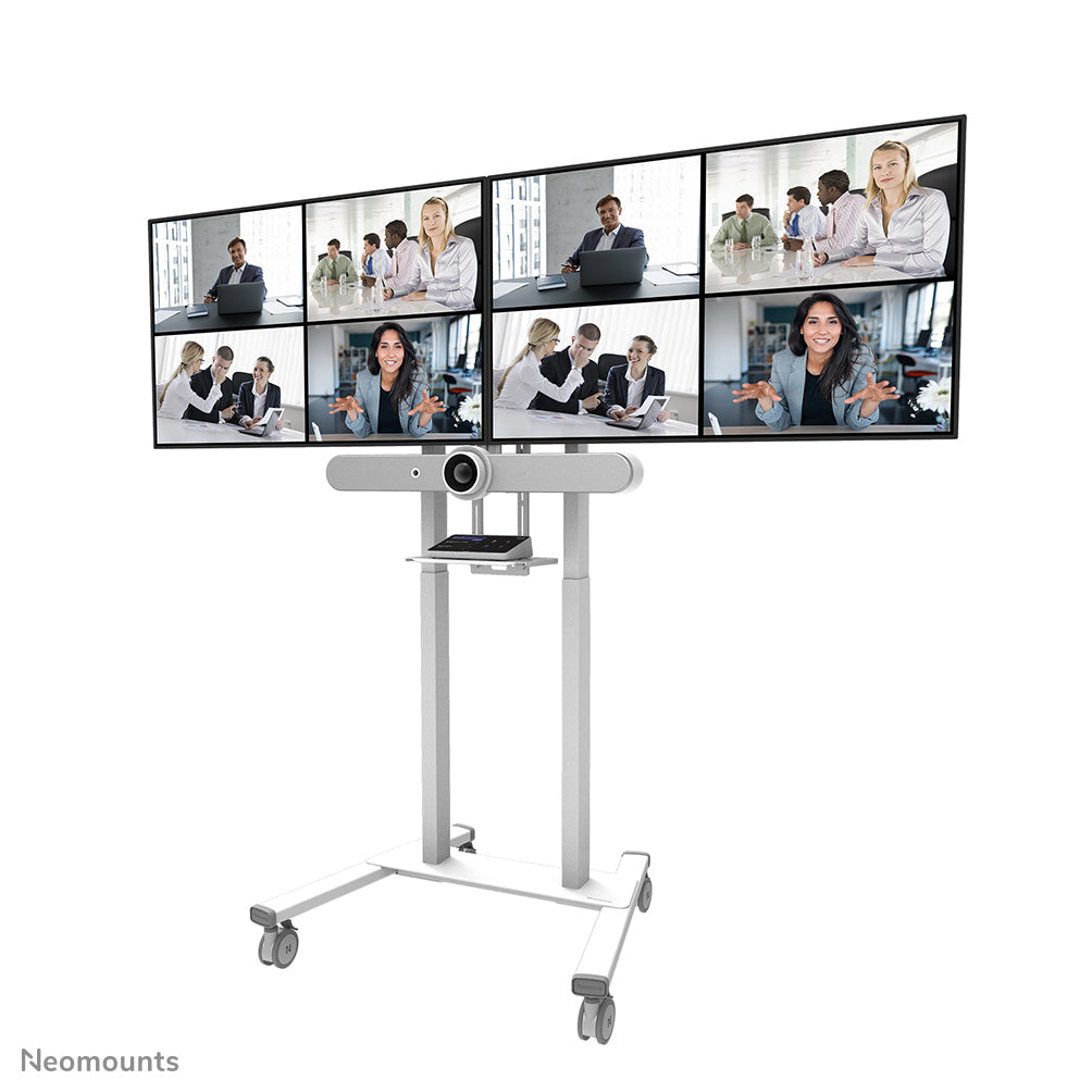 Neomounts ADM-875WH2 – Displayständer, für 2 Displays, höhenverstellbar, für 42–65", VESA 100×100–800×400
