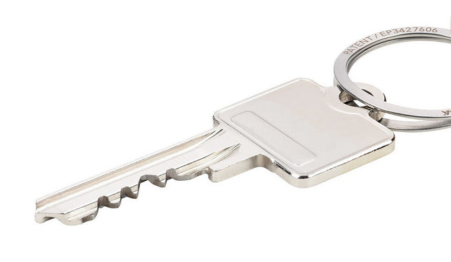 Troika Schlüsselring – Aluminium, Silber, 6er-Pack