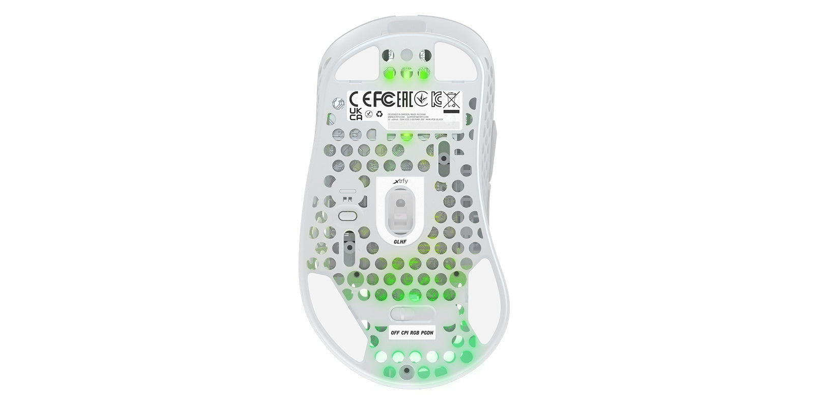 CHERRY XTRFY M4 – Gaming-Maus – Kabellos (2,4 GHz), 19000 DPI, RGB-Beleuchtung, rechts
