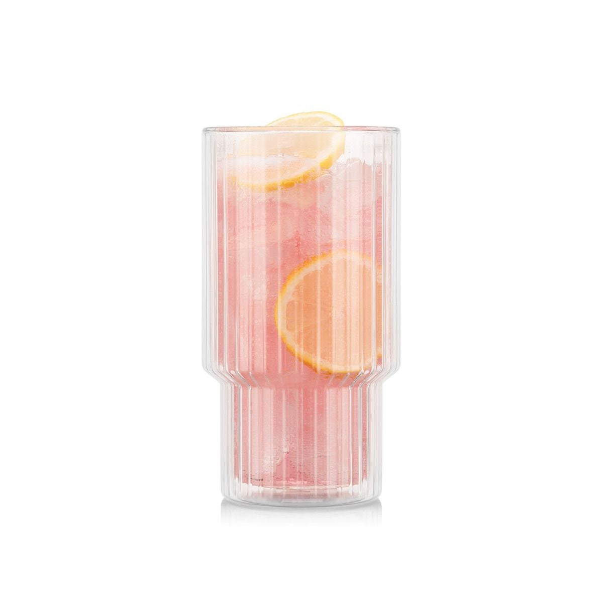 Bodum Navalia Doppelwandglas – 0,50 l, Borosilikatglas, transparent, doppelwandig, 2 Stück