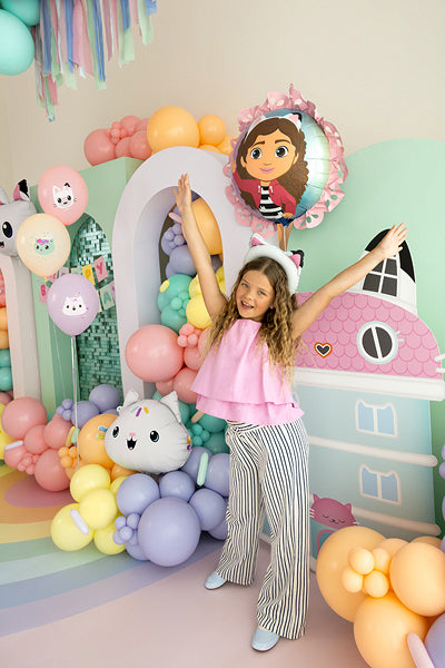 PartyDeco Folienballon Gabby's Dollhouse – mehrfarbig – 52 × 42 cm – Folie – 1 Stk