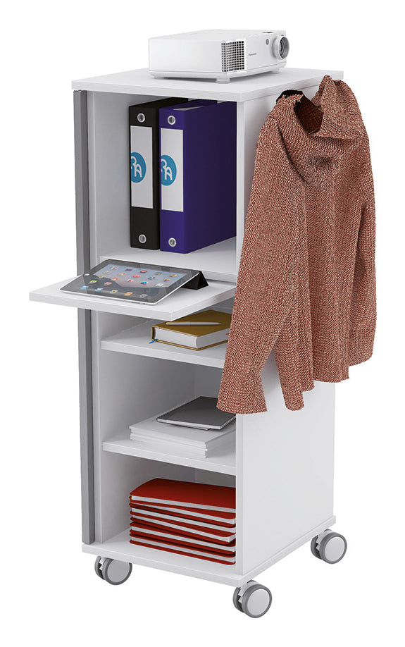 Rocada Hotdesk Basic RD-4036 – Aktenschrank, 3 Tablare, abschliessbar, Spanplatte, 470 × 500 × 1'200 mm, Grau