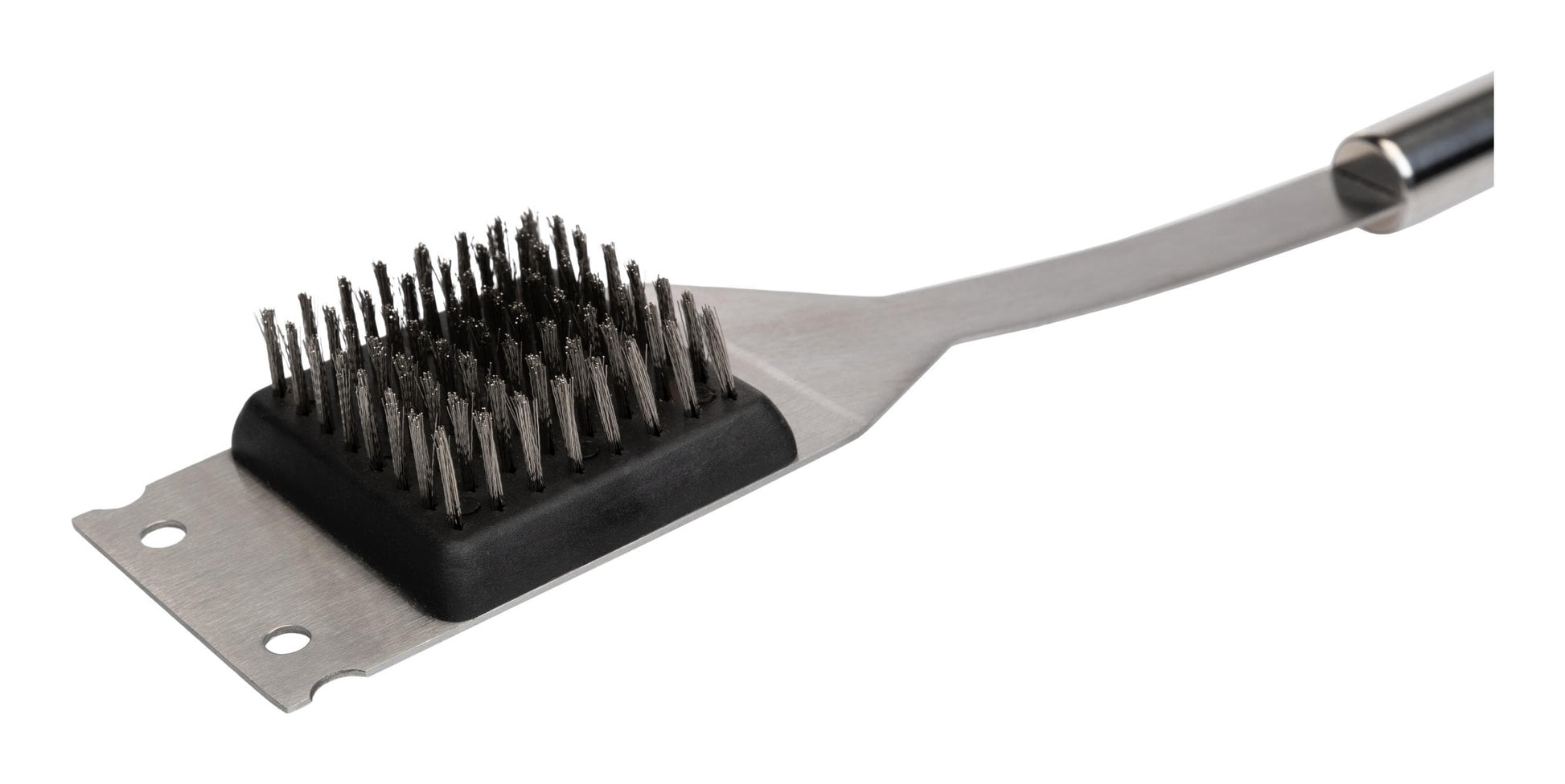 KOOR Grillbürste – Edelstahl, 35 cm, Silber, mit integriertem Metallschaber, hitzebeständig