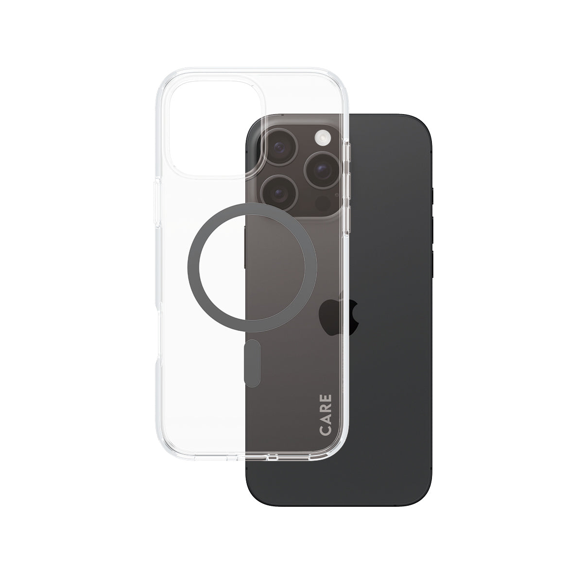 PanzerGlass CARE Flagship Backcover – für Apple iPhone 16 Pro Max, Kunststoff, Schwarz, bis 4,8 m Sturzsicher