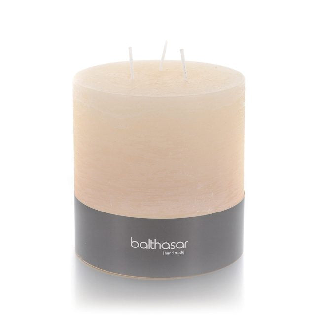 Balthasar Zylinderkerze – Ø 12 × 12 cm – ecru, 70 h