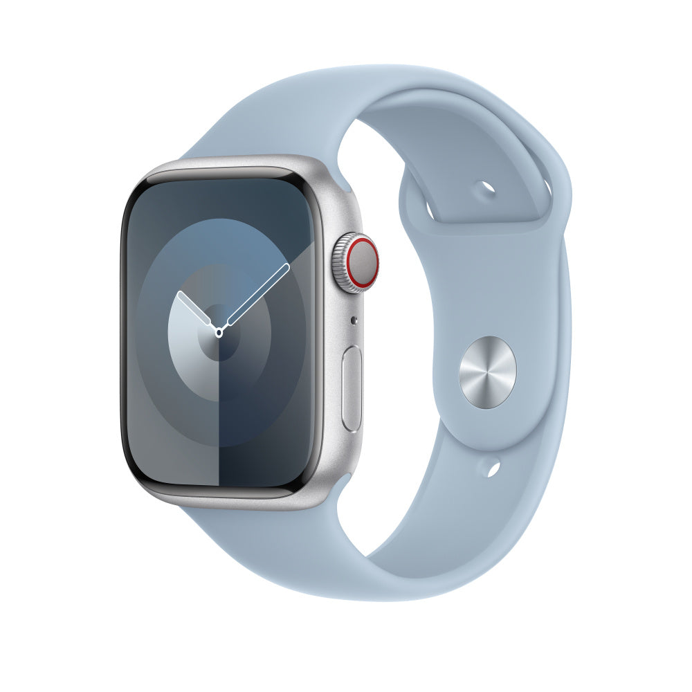Apple Sportarmband – Armband – für Apple Watch (42/44/45 mm; Serie 1–8, SE), Hellblau, M/L