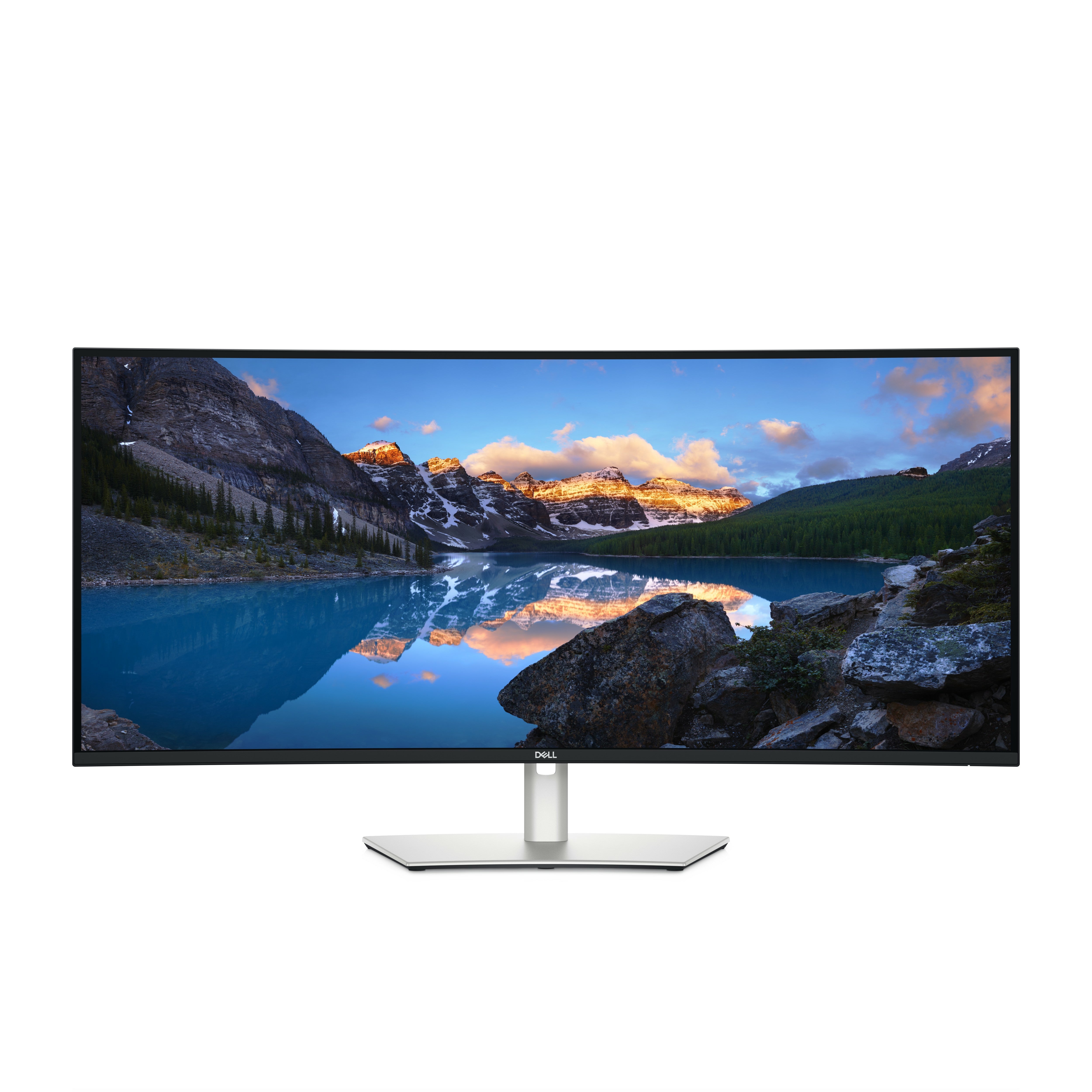 Dell UltraSharp 40 Curved – Monitor, 40", Daisy Chain, USB-C, KVM, Lautsprecher, VESA 100 × 100, Silber