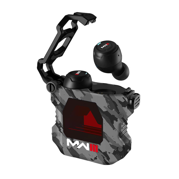 OTL Technologies OTL COD MW3 – True Wireless In-Ear Kopfhörer – Bluetooth 5.3, Eingebautes Mikrofon – Grau/Camouflage, bis zu 6 h