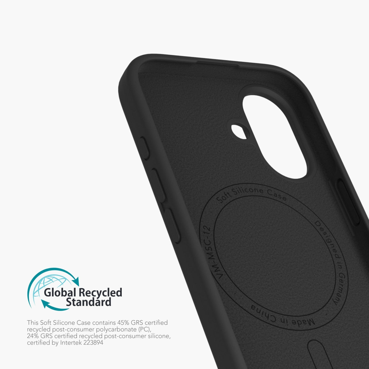 Vonmählen Backcover – für Apple iPhone 16 Plus, MagSafe, Silikon, Schwarz