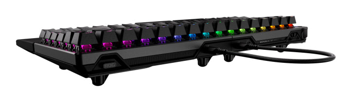 ASUS ROG Falcata – Gaming-Tastatur 75% – Mechanisch, RGB – Bluetooth & 2,4 GHz – Ohne Ziffernblock – Schwarz
