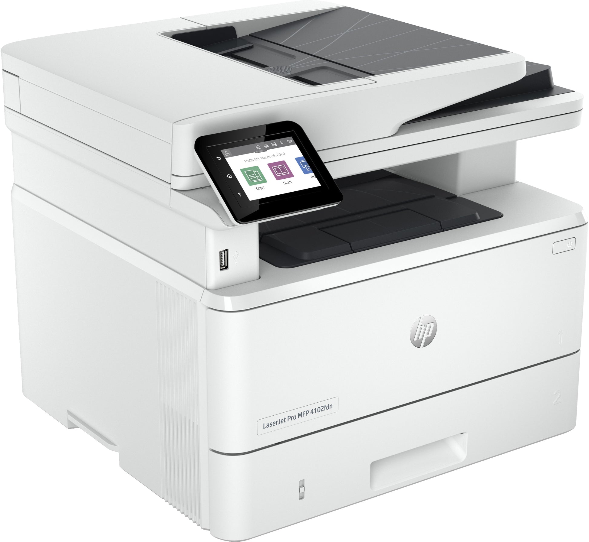 HP LaserJet Pro 4102 fdn – S/W Laser-MFP, 4-in-1 – LAN – Duplex