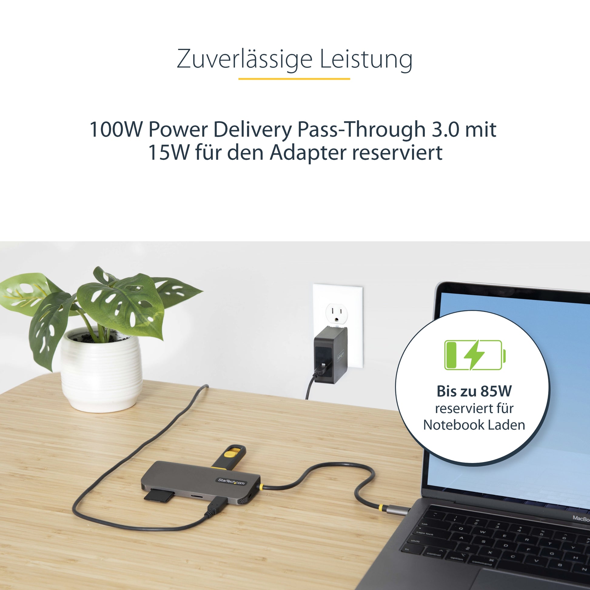 StarTech.com Multiport-Adapter – USB-C, HDMI, 3× USB-A, 100 W PD, GbE, SD/microSD, für Windows/Mac/iPadOS