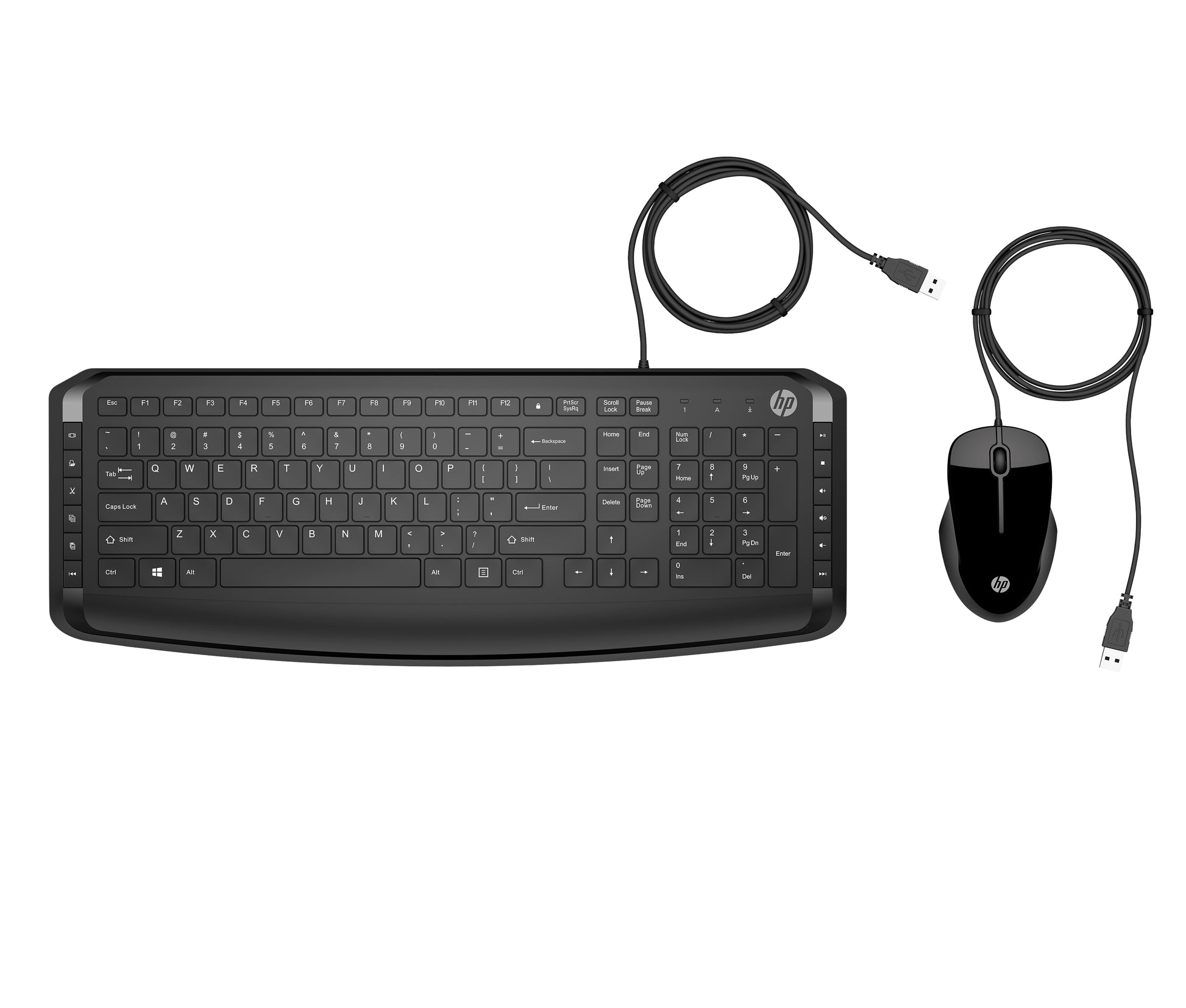 HP Pavilion 200 – Tastatur- und Maus-Set – Kabelgebunden – QWERTZ (DE) – Schwarz