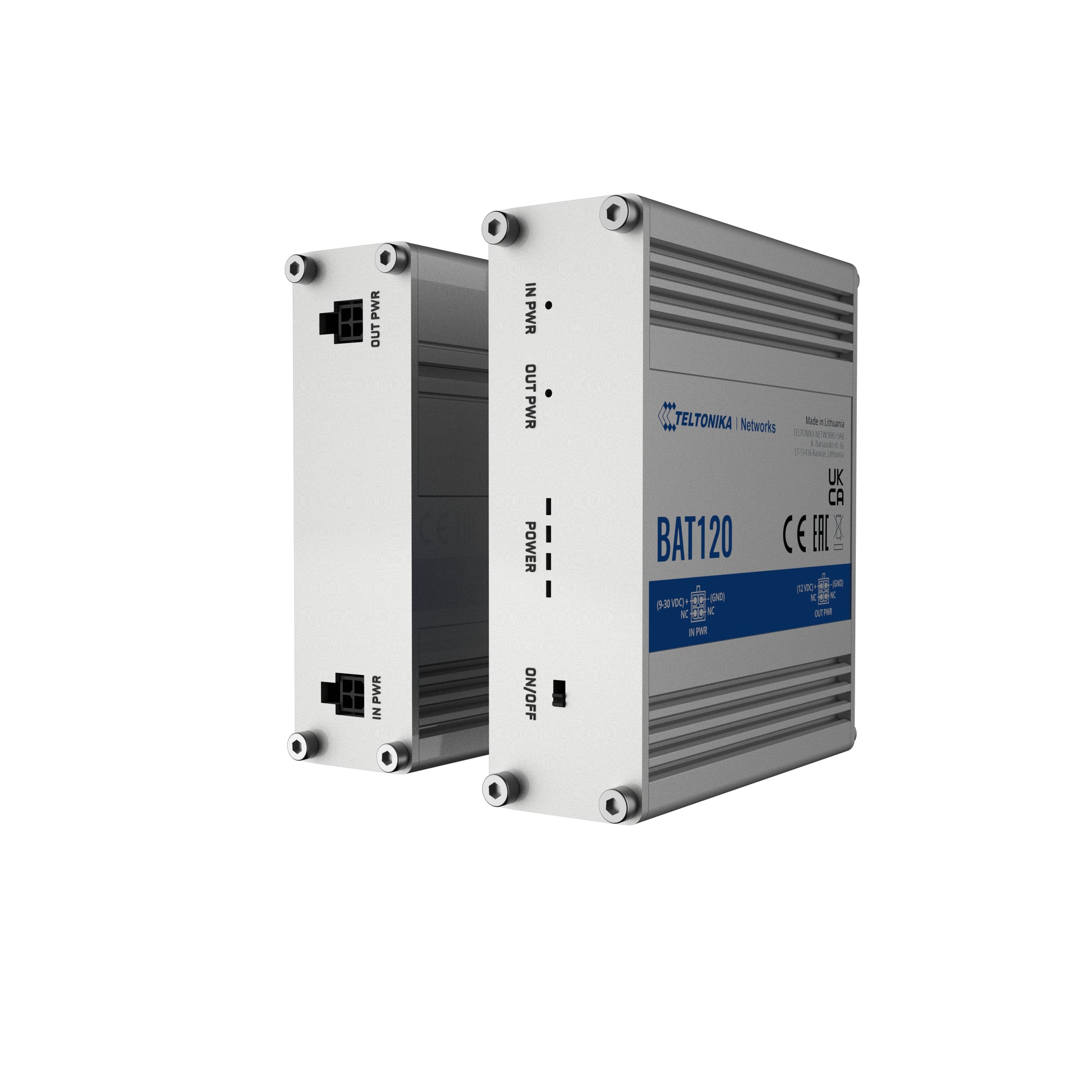 Teltonika BAT120 USV 22 W Line-Interaktiv – Kompakt – 4-polige DC-Ports×2 – für RUT2xx, RUT95x, RUT3xx und andere