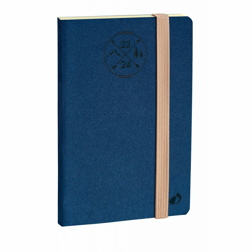 Quo Vadis Horizontal 24 SD Everest – Wochenagenda 2026/27, 1 Woche/2 Seiten, 16 × 24 cm, Softcover, Blau