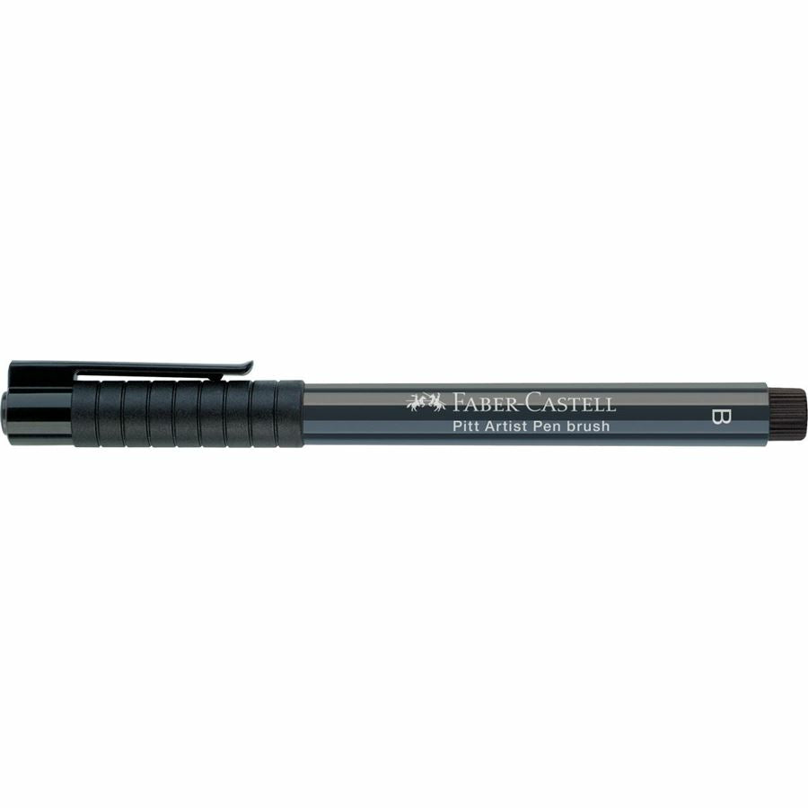 Faber-Castell Pitt Artist Pen – Pinselstift, 2,5 mm, pigmentiert, wasserfest, kaltgrau