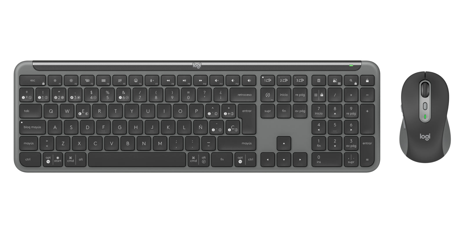 Logitech SLIM COMBO MK950 – Tastatur, Graphit