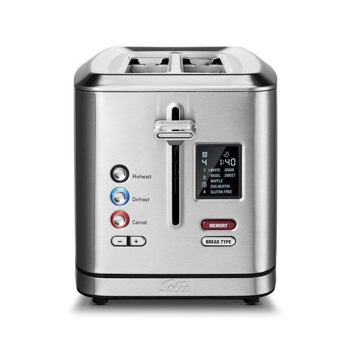 Solis Toaster Flex 8004 – 2 Toasts, 7 Bräunungsgrade, 950 W – silber/edelstahl