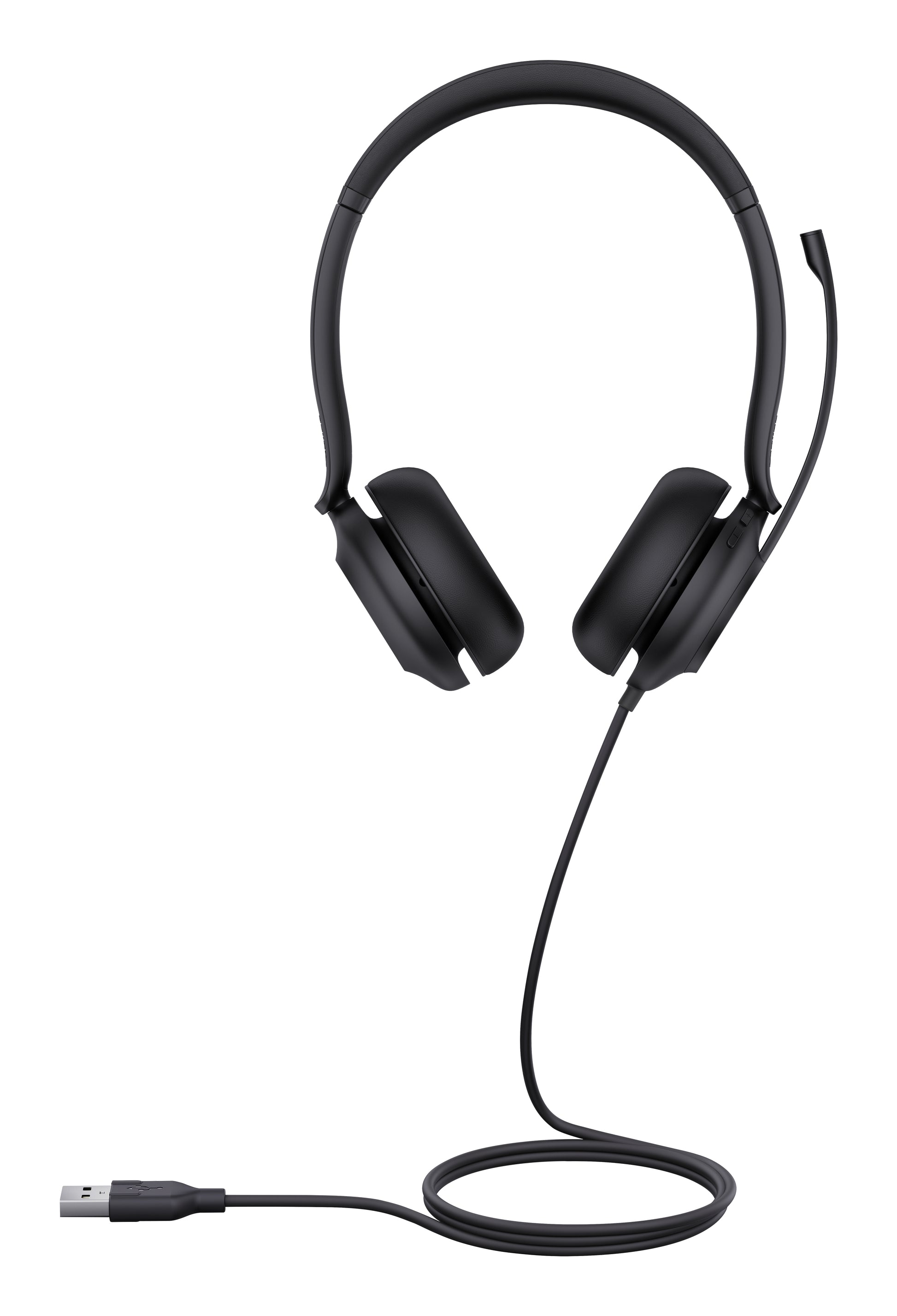 Yealink UH35 Dual UC Office-Headset – Over-Ear, Stereo, Kabelgebunden, USB-A, für T41S, T42S, T46S und andere, Schwarz