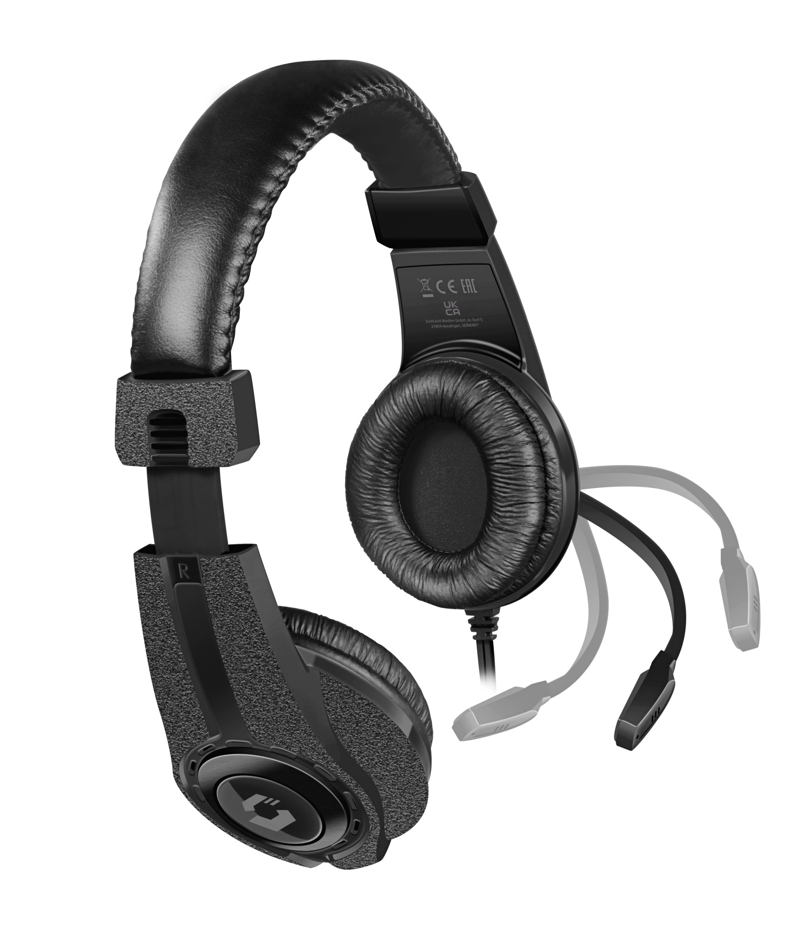SPEEDLINK LEGATOS Gaming-Headset – On-Ear, Stereo, Kabelgebunden, 3,5 mm Klinke, für PC, PS5, PS4 u. a., Schwarz