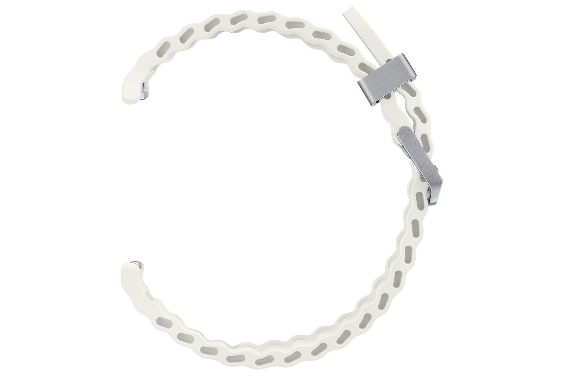 Samsung Marine Band ET-SNL70 – Armband – für Galaxy Watch Ultra, Weiss, Nitrilkautschuk, Titan-Schnalle