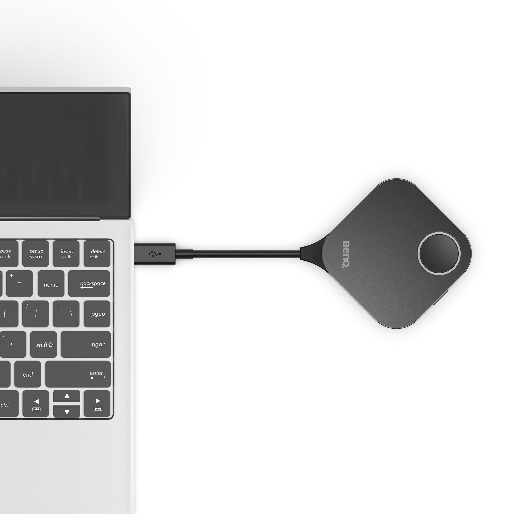 BenQ InstaShow WDC15 – Drahtloses Präsentationssystem – Full HD, USB-C, HDMI, USB-A, Schwarz