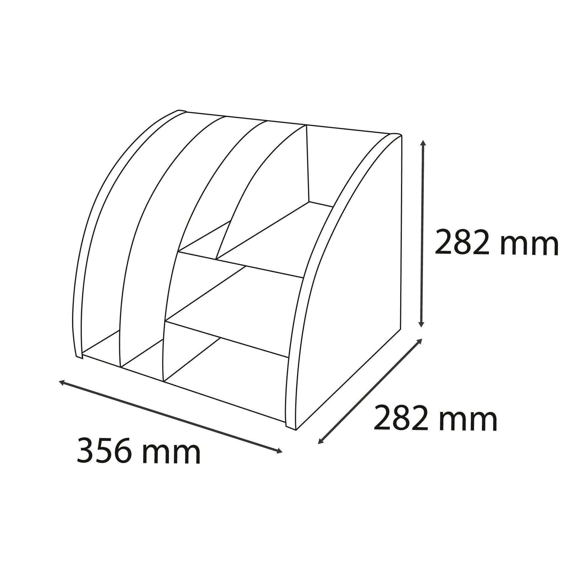 Exacompta NeoDeco Stehsammler – für Format A4 – 360 × 60 × 295 mm