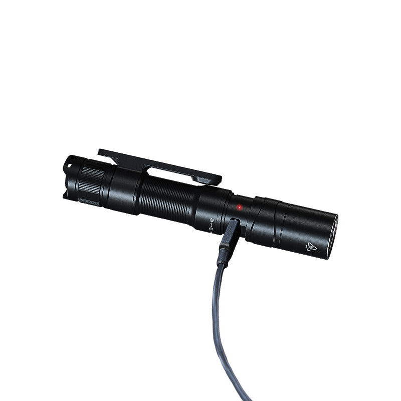 Fenix Taschenlampe LD12R – 600 lm, 186 m, IP68, Akkubetrieb, USB, 2 Stufen – Schwarz