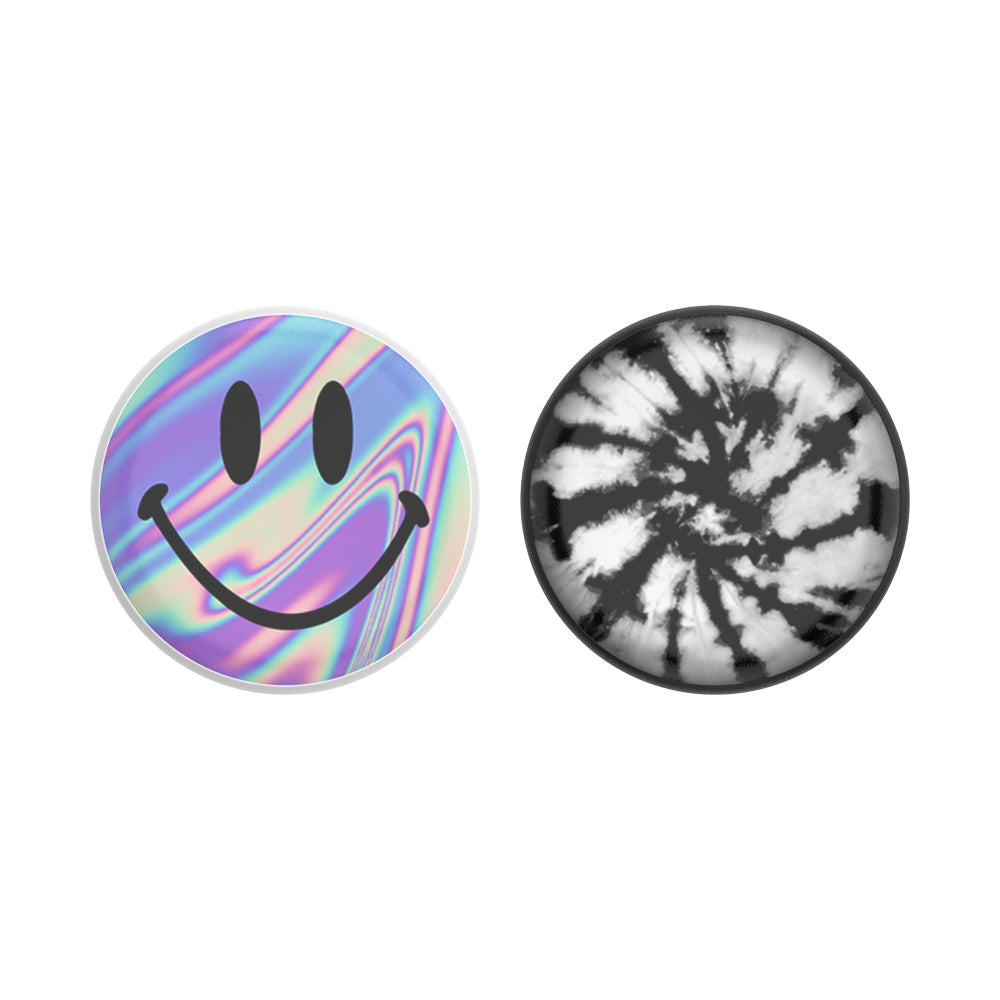 PopSockets PopPucks Dye Daze Schlüsselanhänger – Fidget Pop, magnetisch, Metall, Mehrfarbig, Ø 28,2 mm