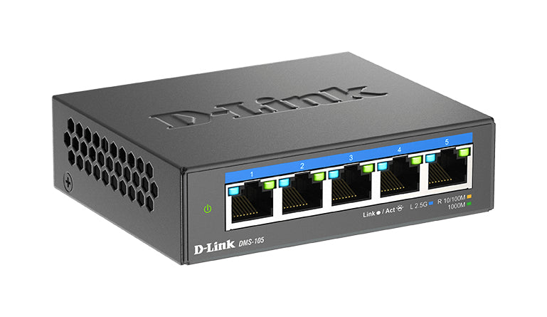 D-Link DMS-105/E – Switch – 5×2.5G, L2