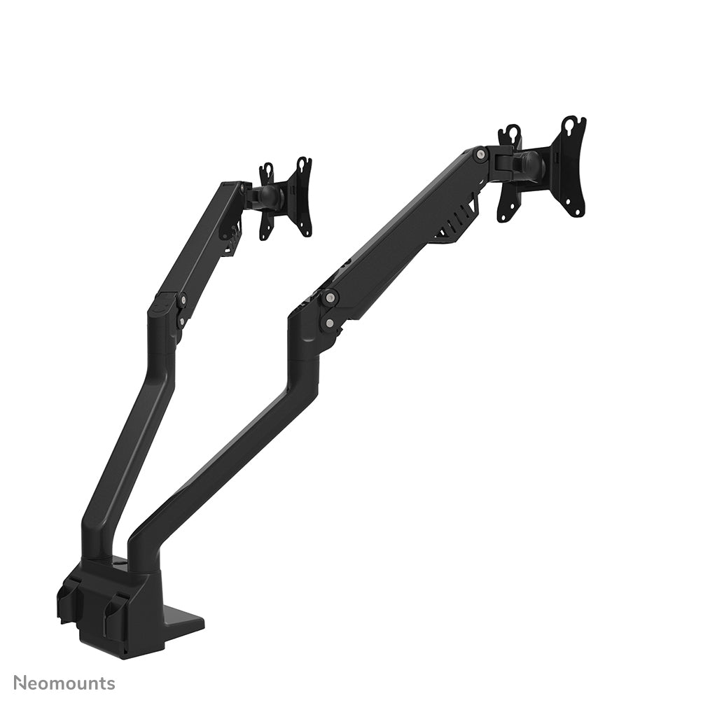 Neomounts Monitorarm, Tischklemme, Tischdurchführung, bis 32", höhenverstellbar, Gasfeder, schwarz
