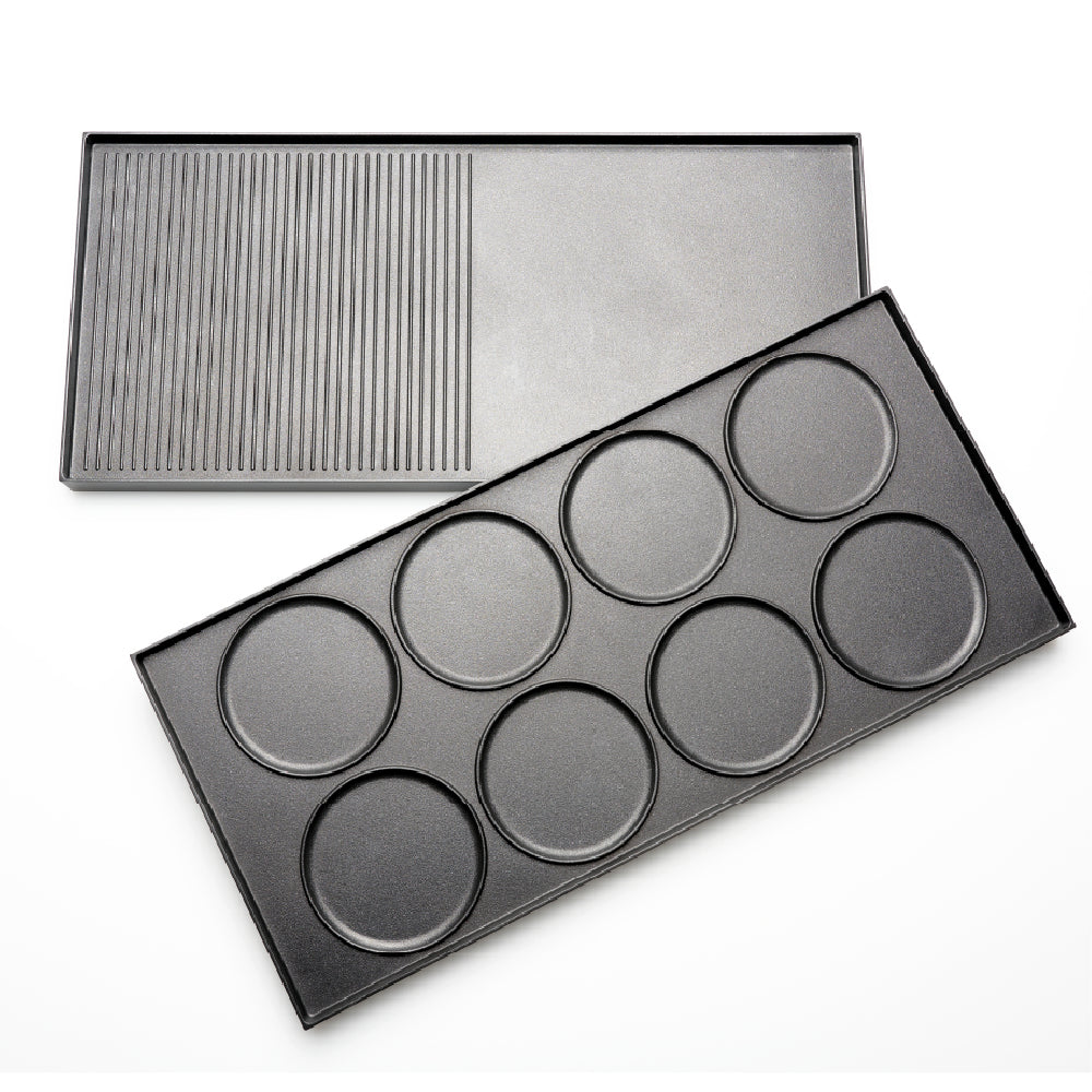 Solis Tischgrill Typ 7911 – 10 Personen, 24×53 cm Grillfläche, 1500 W, keramikbeschichtet – schwarz/edelstahl