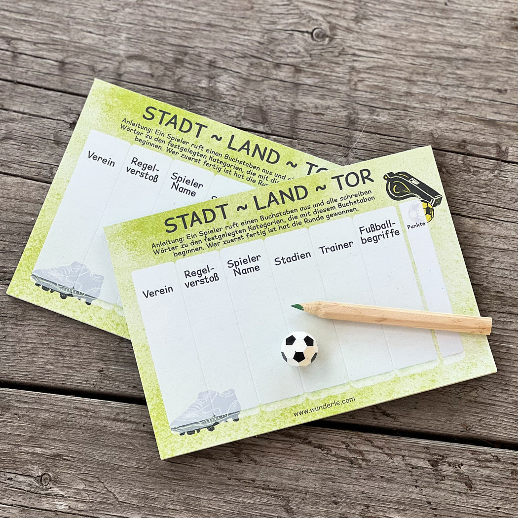 Wunderle Stadt-Land-Tor – Kartenspiel