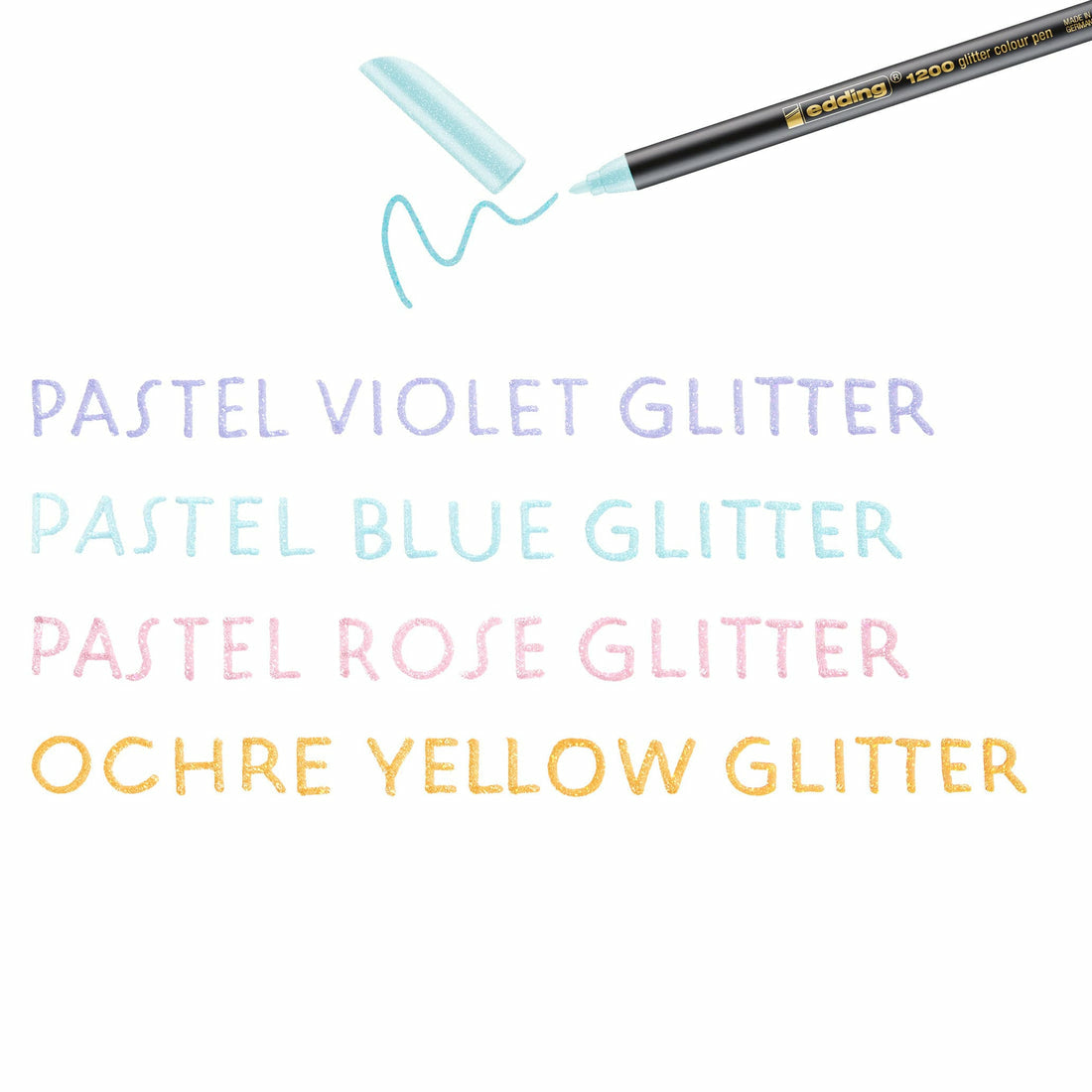 Edding Filzstifte, Strichbreite 3 mm, 4 Farben