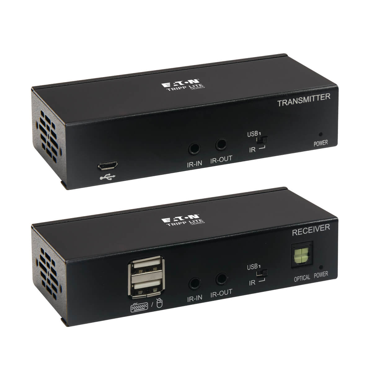 Tripp Lite B127A-1A1-BDBD – KVM-Extender-Set DisplayPort – 4K/60 Hz, USB 1.1, Audio 7.1, bis 70 m über Cat 6