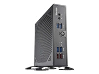 Shuttle XPC Slim DS500 – Mini-PC, Intel Celeron 7305, 8 GB RAM, 120 GB SSD, ohne OS, Schwarz