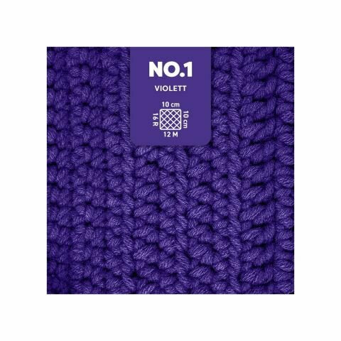 myBoshi Nr. 1 Wolle Violett – 50 g, 55 m, Nadel 6 mm, 70% Polyacryl/30% Schurwolle