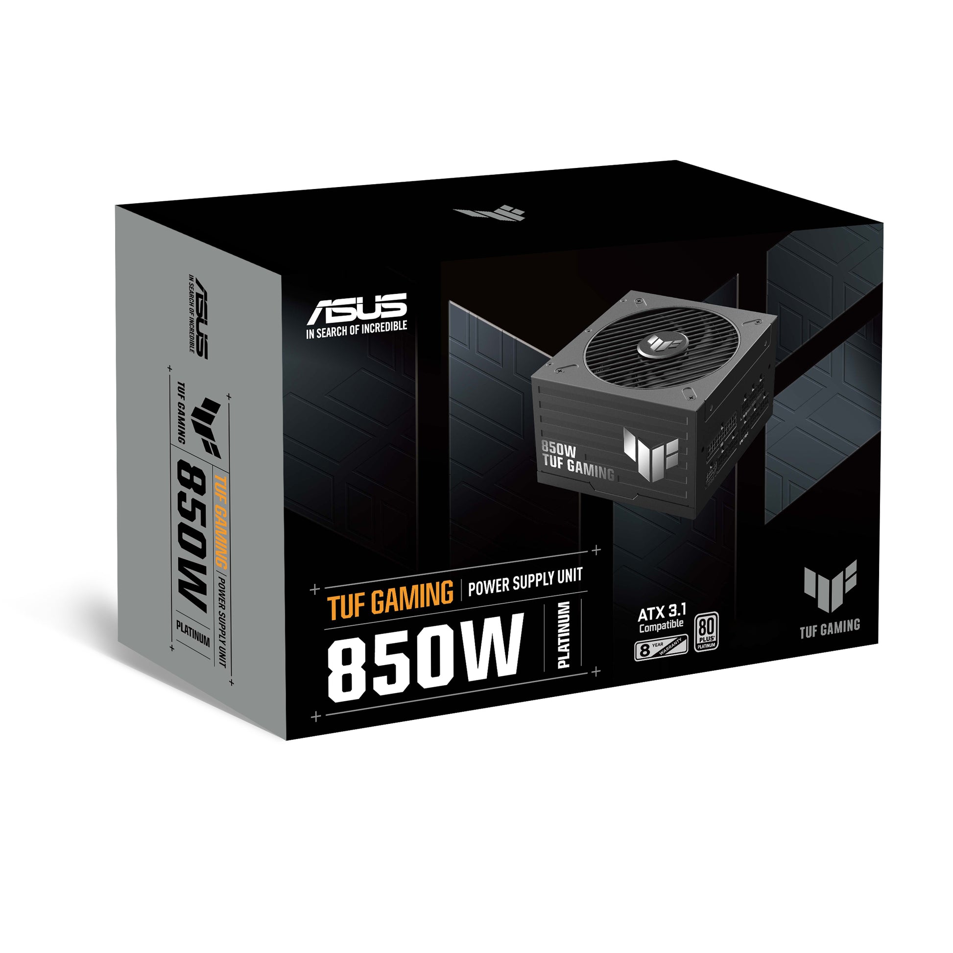 ASUS TUF Gaming ATX-Netzteil 850 W 80 PLUS Platinum – Vollmodular, ATX 3.1, 12VHPWR