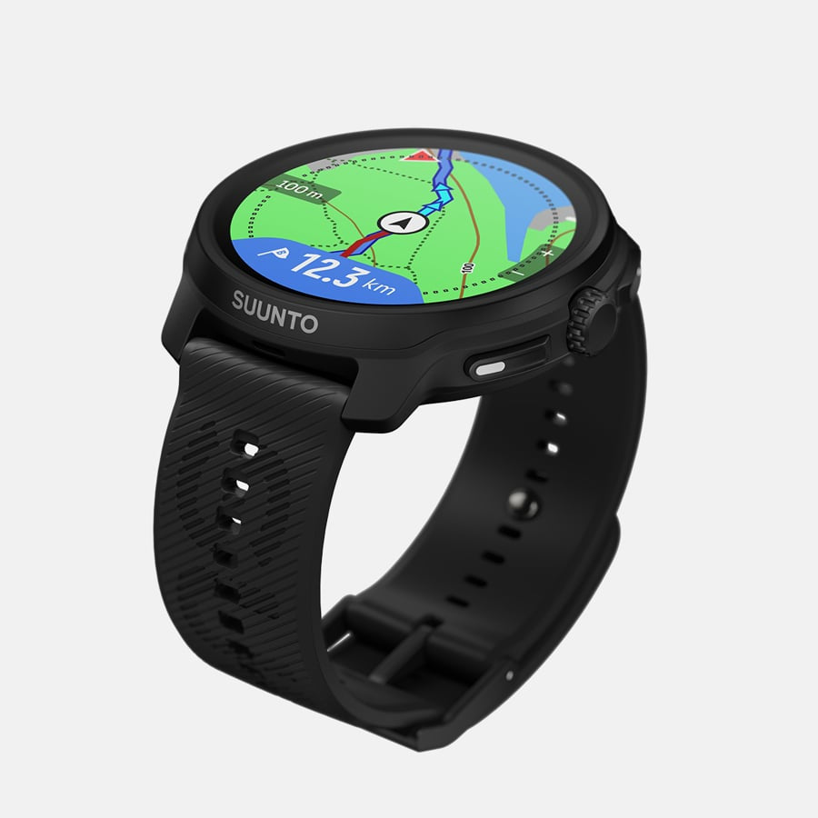 Suunto Race 2 49 mm GPS + Cellular – Polyamid Schwarz, Sportarmband, Ganz Schwarz, 100 m, für Android, iOS