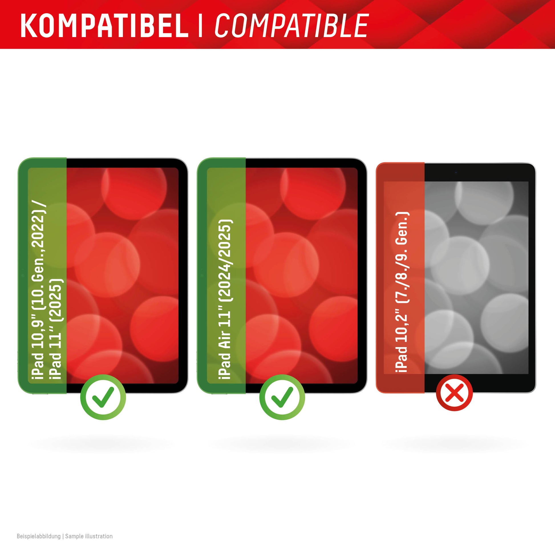 Displex Blickschutzfilter 10,9", 3H, Anti-Fingerprint – für iPad 10,9/11", iPad Air 11"