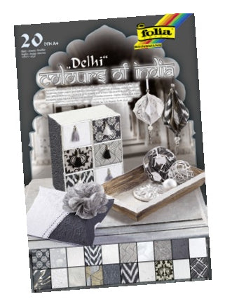 Folia Motivblock, Delhi – A4 – 50–175 g/m² – mehrfarbig – 20 Blatt